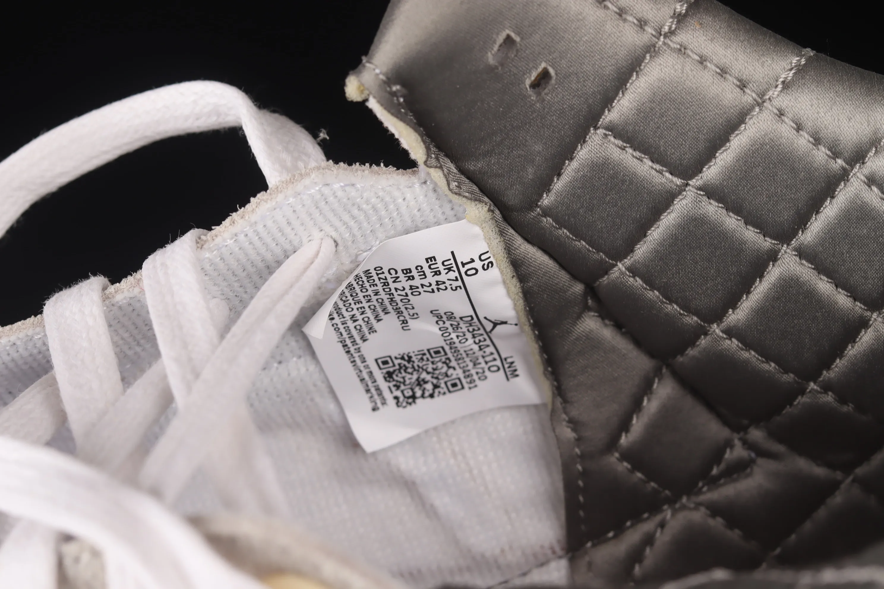 All categories Air Jordan Jordan series basketball shoes Air Jordan 3 foreign trade version Air Jordan 3 Retro SP "Medium Grey" AJ3 Joe 3 meters white gray burst pattern DH3434-110